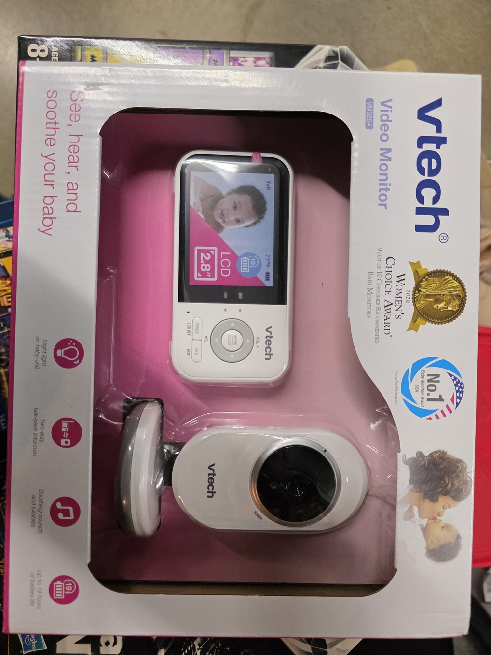 Pink Video Monitor for Kids